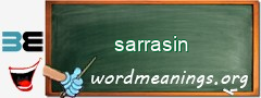 WordMeaning blackboard for sarrasin